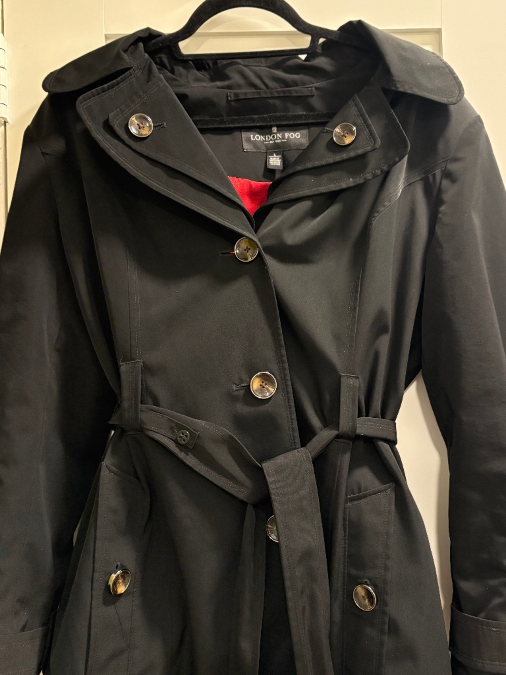 London Fog Large Rain Coat with Hood